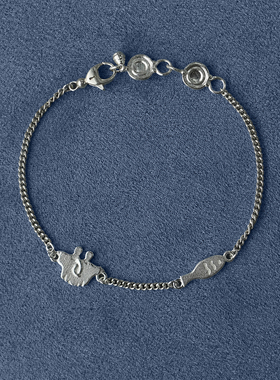 SALE E PEPE胡椒盐·双人舞纯银手链