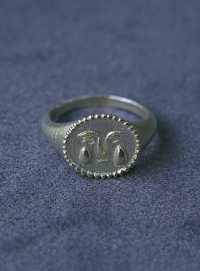 SALE E PEPE胡椒盐·纯银酒神泪滴戒指 镀金