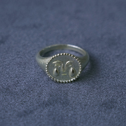 SALE E PEPE胡椒盐·纯银酒神泪滴戒指 镀金