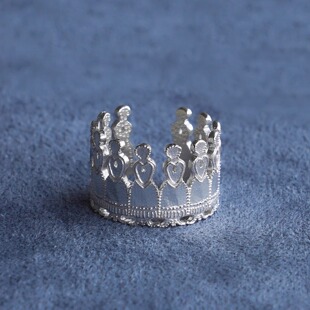 胡椒盐 PEPE 纯银空心女人戒指 SALE