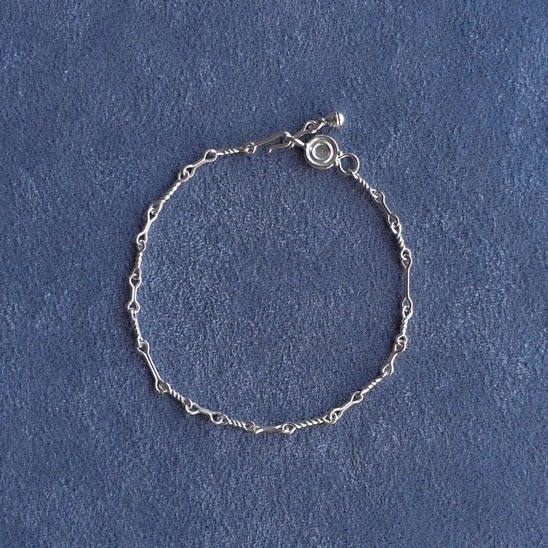 SALE E PEPE 胡椒盐 纯银钩环手链