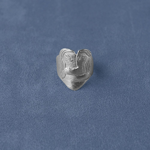 SALE E PEPE胡椒盐 纯银拥抱戒指 新年圣诞生日礼物