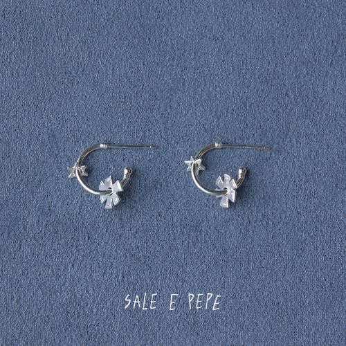 SALE E PEPE胡椒盐·纯银光波耳环