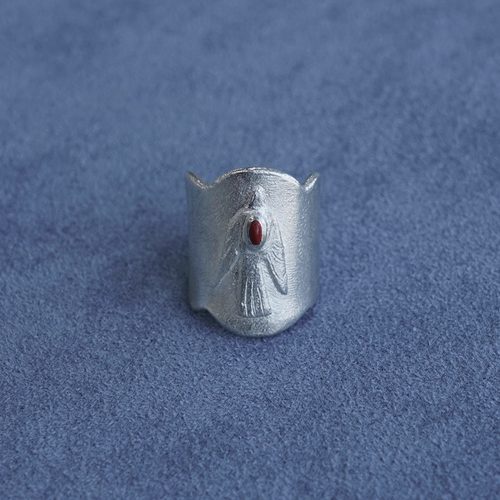 SALE E PEPE胡椒盐 纯银鸟人戒指