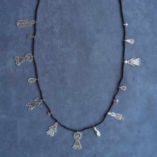 纯银舞会编绳长项链 PEPE胡椒盐 SALE