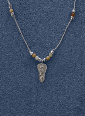 SALE E PEPE胡椒盐·纯银忘忧人编绳项链