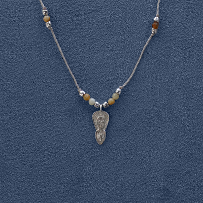 SALE E PEPE胡椒盐·纯银忘忧人编绳项链