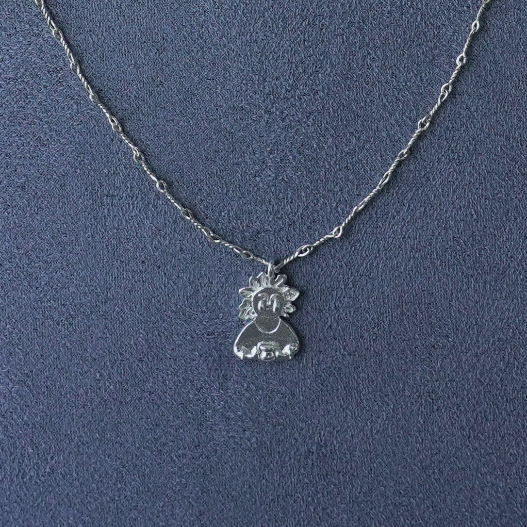 SALE E PEPE胡椒盐&middot;纯银酒神吊坠项链 镀金