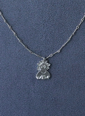 SALE E PEPE胡椒盐·纯银酒神吊坠项链 镀金