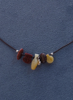 SALE E PEPE胡椒盐·纯银碰杯编绳项链