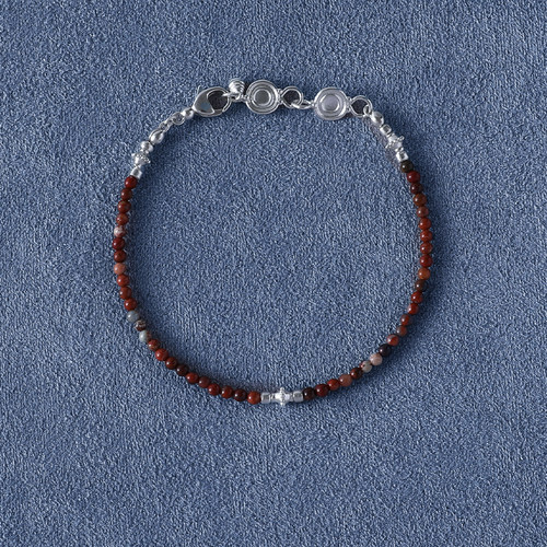 SALE E PEPE 胡椒盐 彩虹石纯银串珠手链