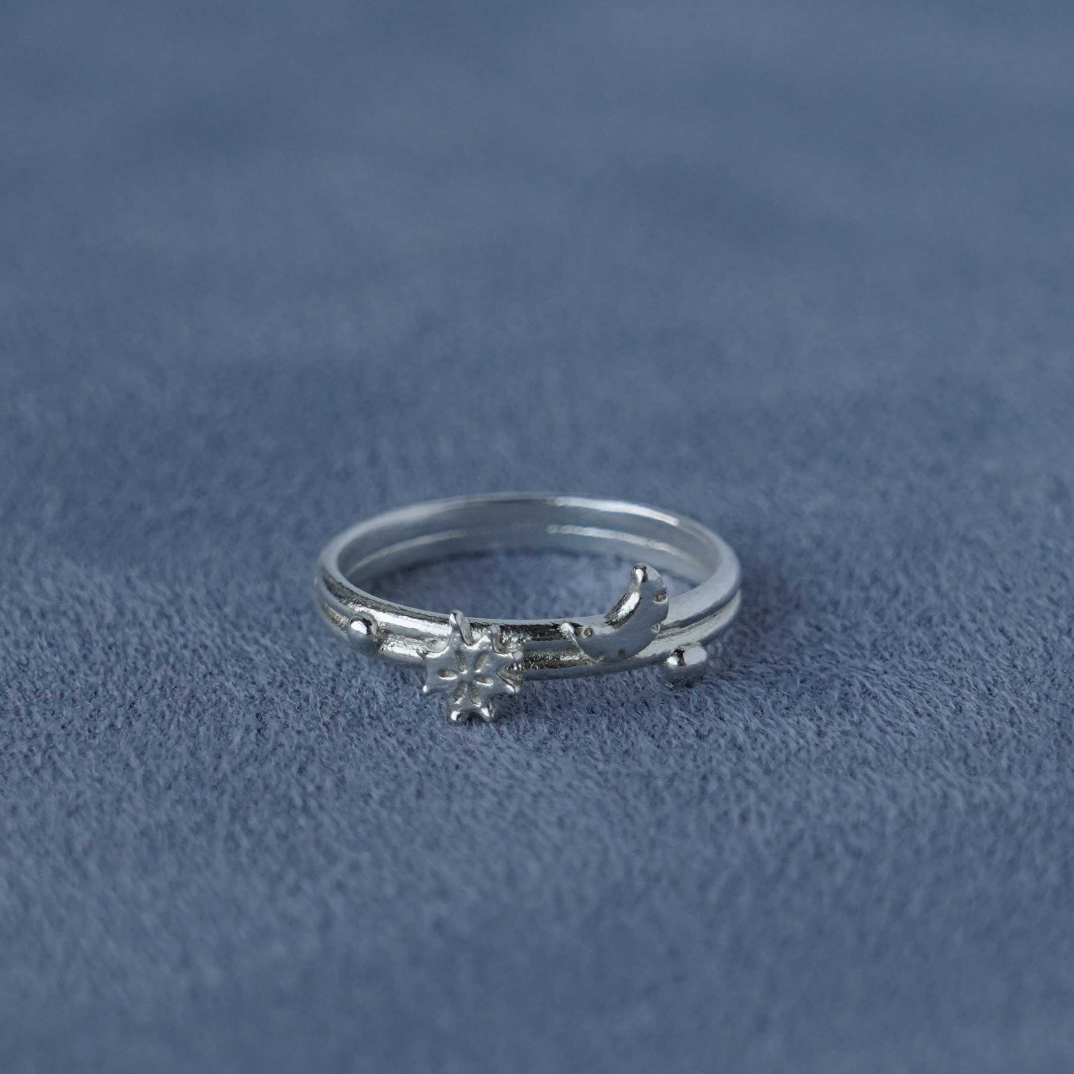 SALE E PEPE胡椒盐·纯银星月戒指 圣诞限定 礼物