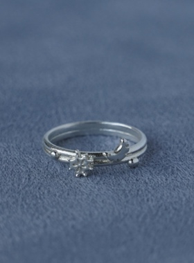 SALE E PEPE胡椒盐·纯银星月戒指 圣诞限定 礼物