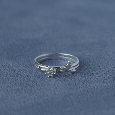 SALE E PEPE胡椒盐·纯银星月戒指 圣诞限定 礼物