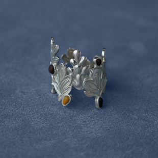 SALE PEPE胡椒盐·纯银葡萄园戒指