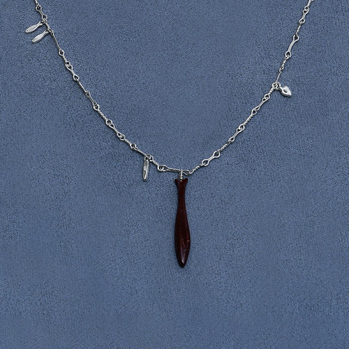 SALE E PEPE 胡椒盐·纯银玛瑙大鱼项链