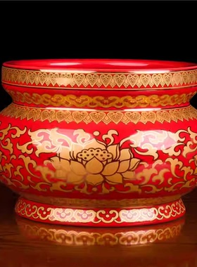 精品陶瓷无字莲花香炉插香炉