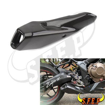 适用本田 Honda CBR650R/CB650R 19-25 改装真碳纤维排气管隔热罩