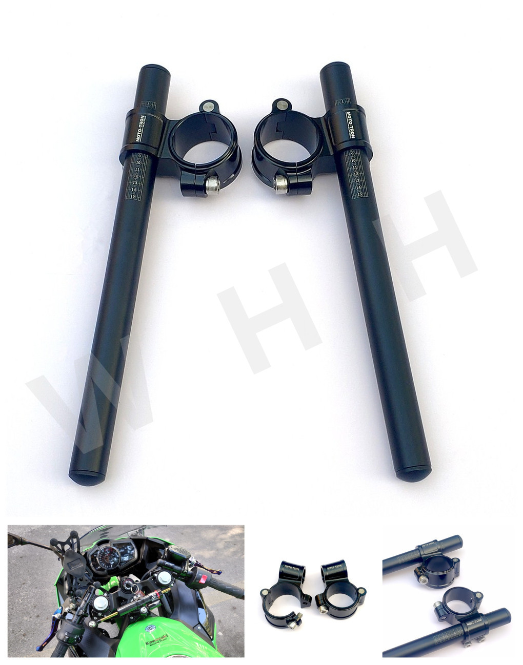 moto-tron适用川崎 kawasaki zx10r 2004-2020 改装降低分离车把