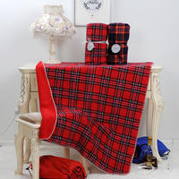 A small blanket for nap in the cubicle office, a single sofa, a blanket for nap, and a thickened air-conditioned blanket in British style thumbnail 5