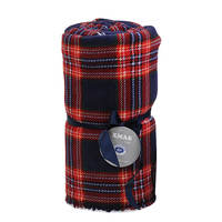 A small blanket for nap in the cubicle office, a single sofa, a blanket for nap, and a thickened air-conditioned blanket in British style thumbnail 2