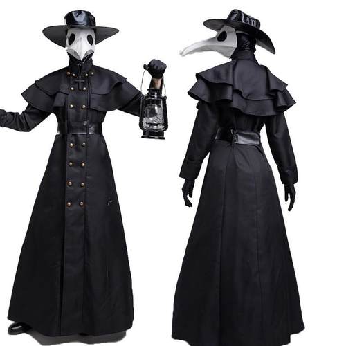 万圣节瘟疫医生cos服SCP049面具