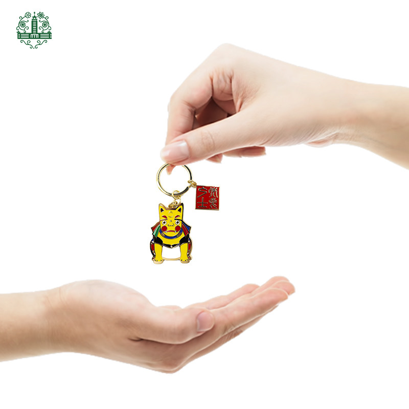 民族文化宫"札萨克虎勇士"钥匙扣可爱创意挂件个性锁匙圈环包包