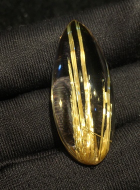 天然高品质全净体钛晶金发晶吊坠女马眼造型项链吊坠毛衣链挂件