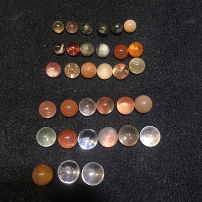 天然兔毛水晶金发晶幽灵水晶白兔毛红兔毛等迷你圆珠单珠diy配件