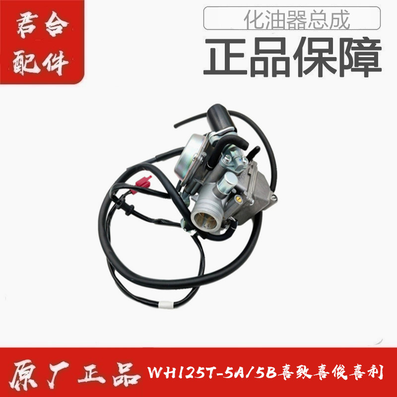 适用五羊本田WH125T-5A/5B喜致喜俊喜利化油器总成原装正品配件