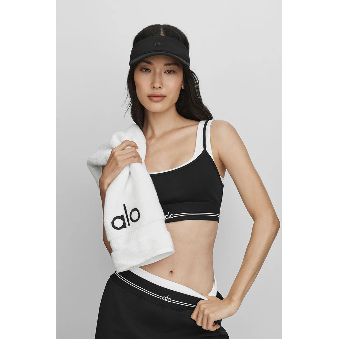 alo正品户外骑行网球遮脸空顶帽图片
