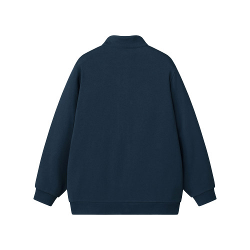 路沐服装厂家定制印刷logoDIY年会活动团服300克立领开衫拉链卫衣