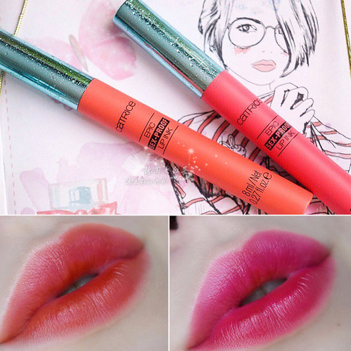 限量版德国catrice运动系列染唇膏液体口红 持久防水不沾杯奶油橘