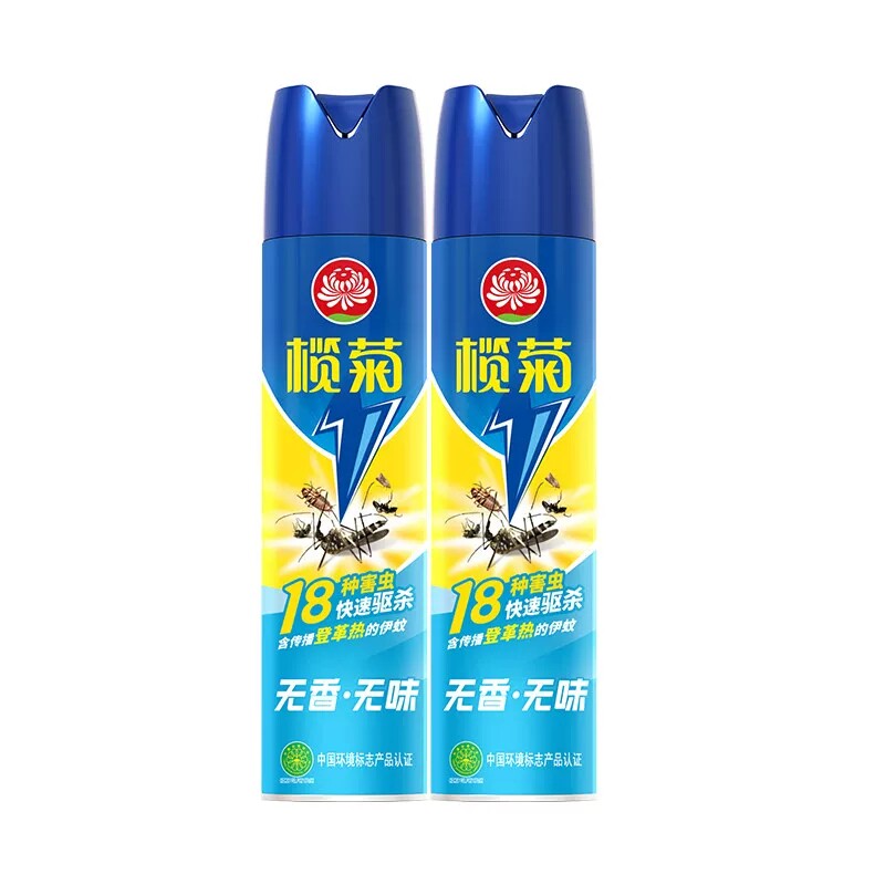 榄菊杀虫气雾剂600ml无香2瓶/组