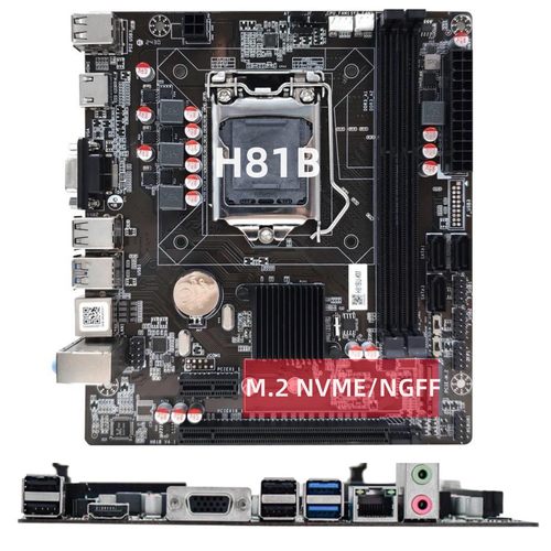 全新h81-1150针主板M.2支持四核