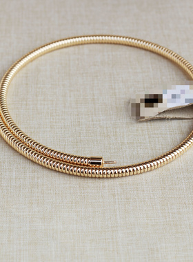 欧美时尚个性夸张金属风项链简约冷淡风弹力蛇骨锁骨链项圈choker