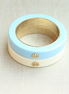 白色蓝色清爽手镯女欧美饰品配饰运动休闲