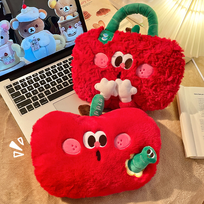 热水袋充电可爱苹果暖手袋