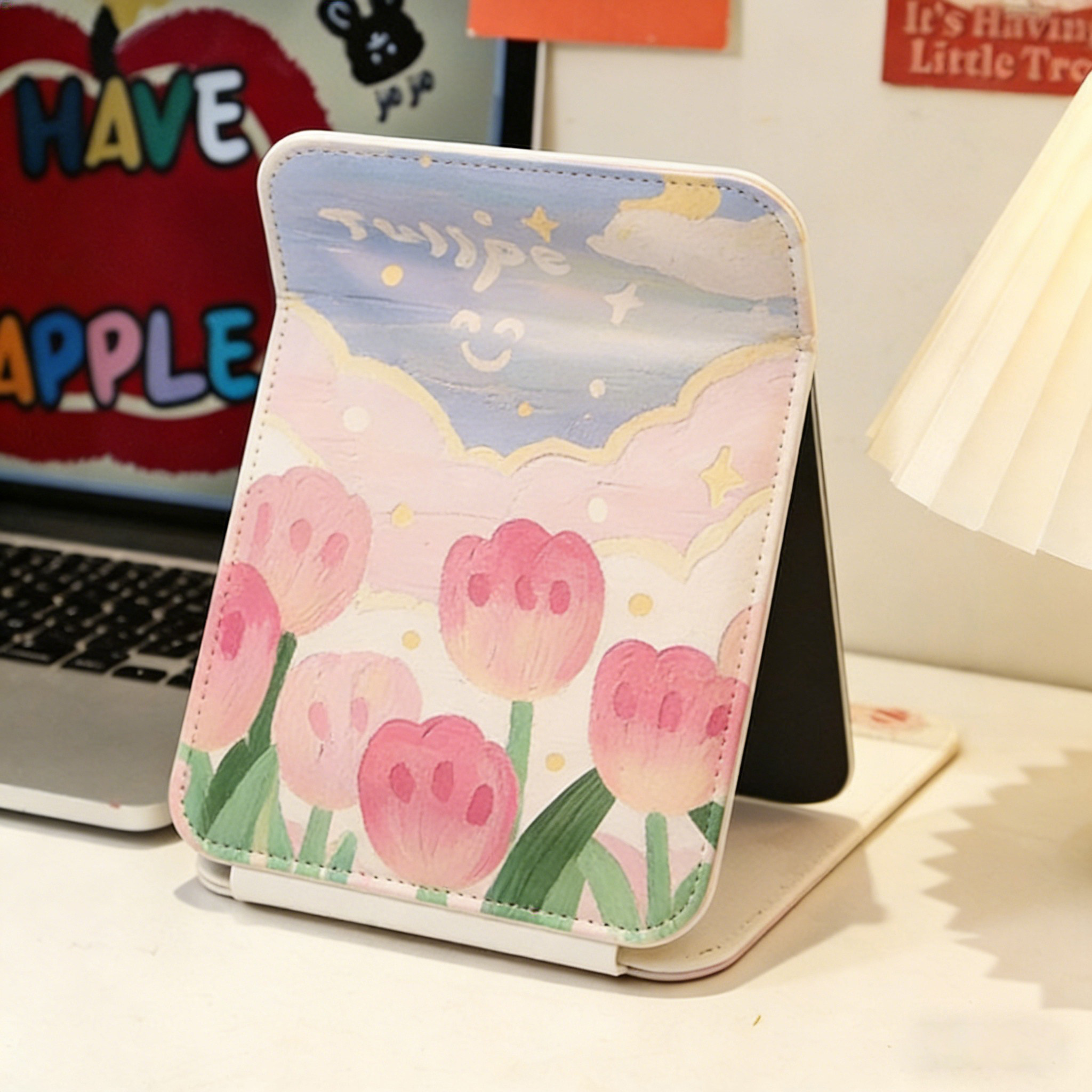 郁金香折叠镜高颜值桌面