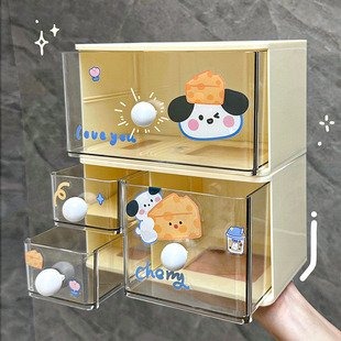 书桌好物置物架 学生桌上桌面收纳盒文具杂物整理打卡板多层抽屉式