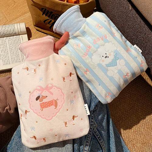 新款可爱卡通小狗注水热水袋