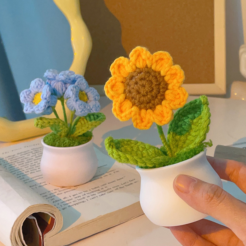 办公室桌面向日葵小摆件