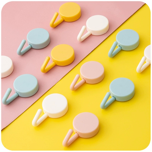 Крюк -без точки -Бесплатная сильная клейкая общежития студент Студент Стеллаж Странная стойка Ключ Уолл Дом Симпатичный декоративный не -трюк