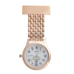 新款双日历医用怀表大表盘护士表挂表男女款胸表别针防水刻字秒表