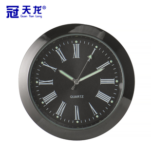阿拉伯数字表胆高清表盘金属车载鈡胆罗马刻度显示夜光针防水表头