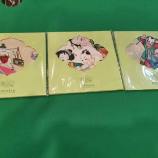 中国民间艺术文创纪念品天津杨柳青年画手帕手绢送老师同学收藏