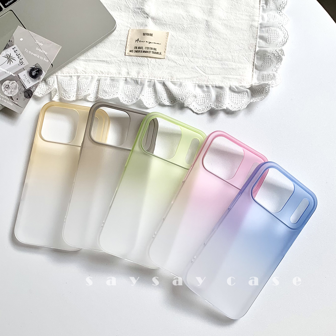 一壳所ins风渐变磨砂手机壳适用苹果iPhone17手机壳17air超薄硬壳