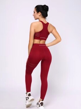 Women Set Suit Clothes Sports Wear Gym Sexy Yoga Tracksuit