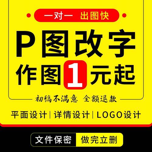 P图 PS 专业修图 美工 精修 证件照 平面广告 海报制作 平面设计