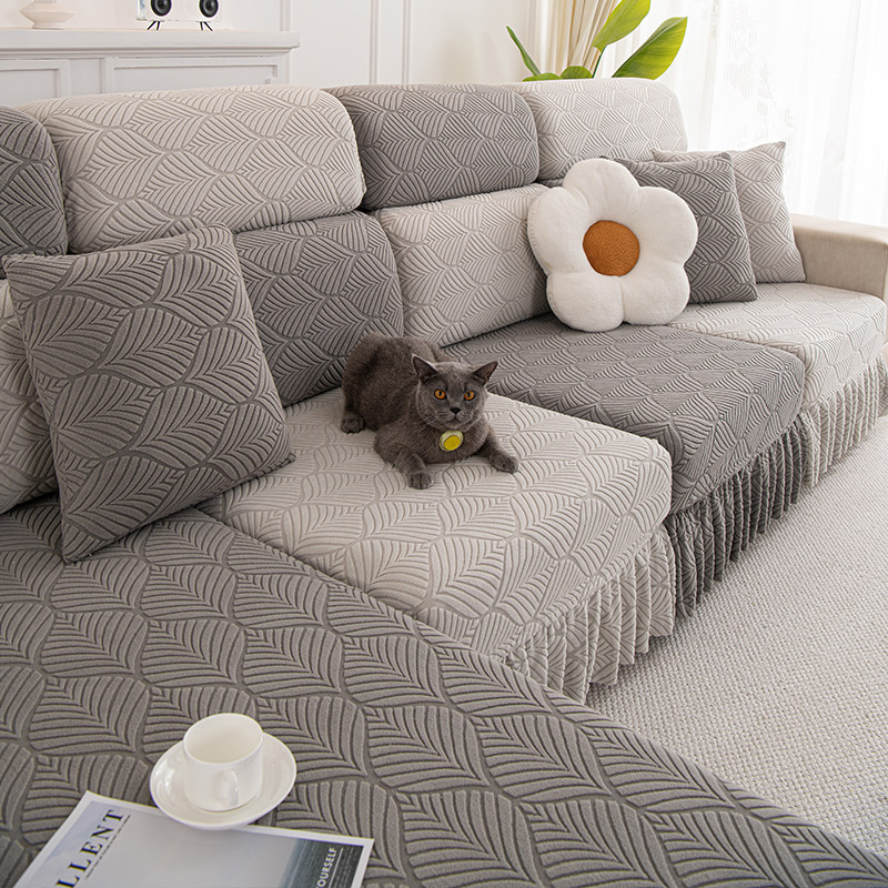 裙摆】摇粒绒裙边弹力沙发套罩半包四季通用沙发笠防尘防滑YQQB,居家布艺,沙发套,淘宝优惠券,粉丝福利购,淘宝优惠卷